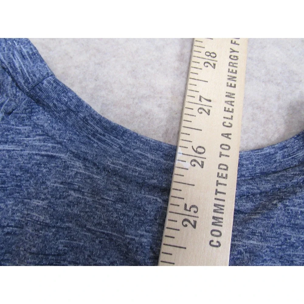 Nike Swim Dri-FIT Mens XL‎ Blue Heathered Long Sleeve Rash Guard UPF 40+ Shirt